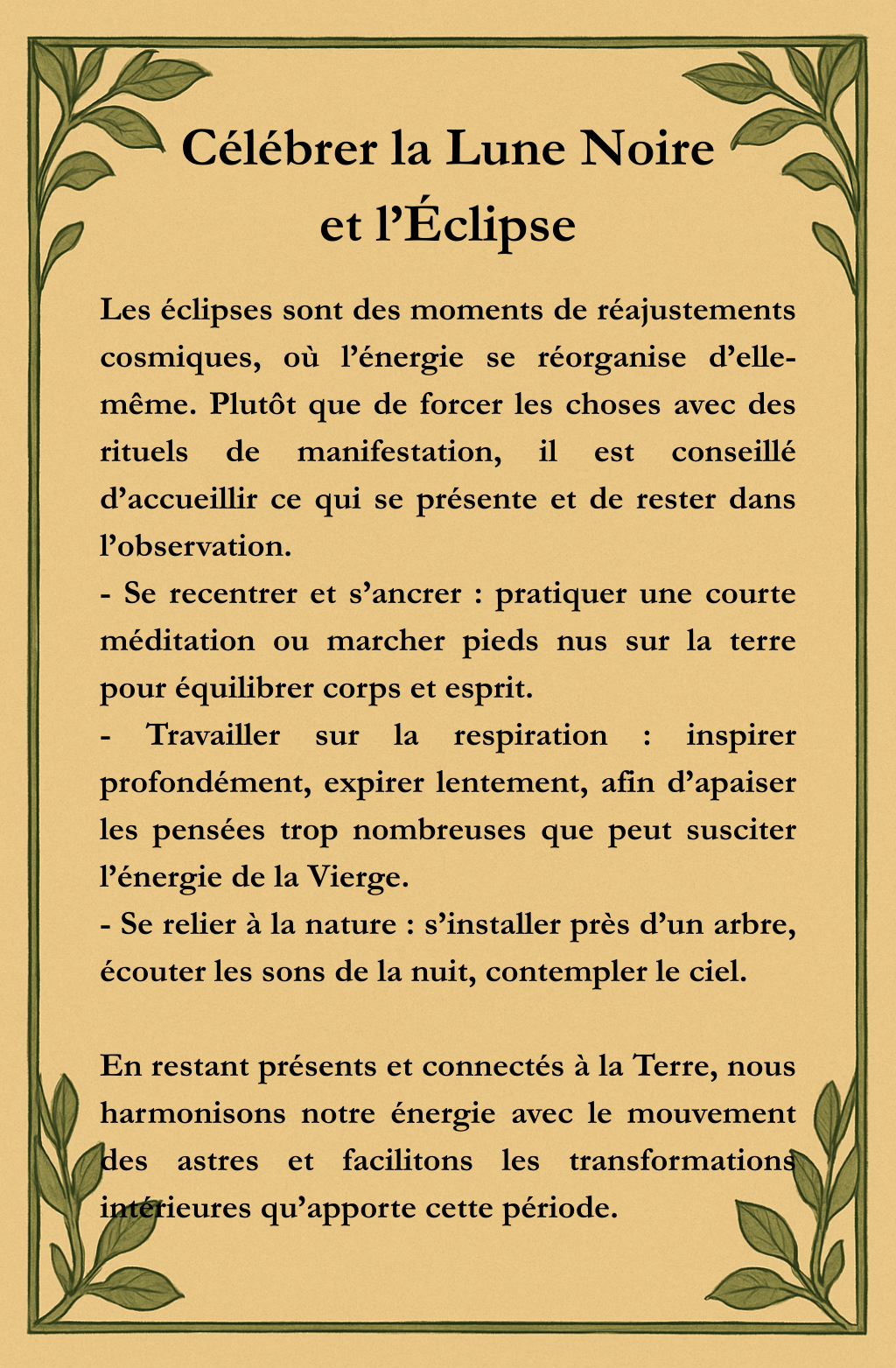 Célébrer la lune noire et l'éclipse